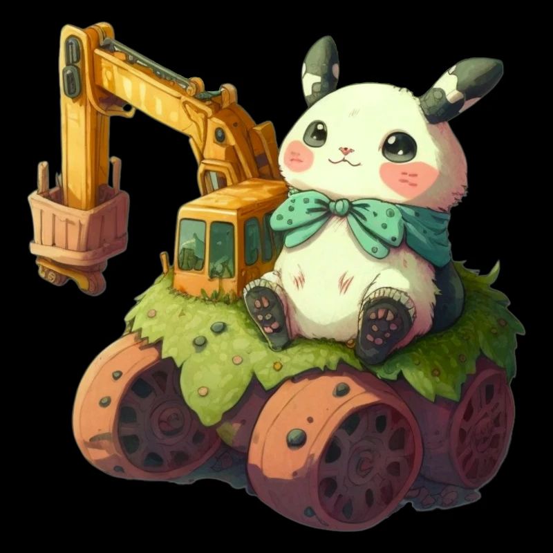 Backhoe panda