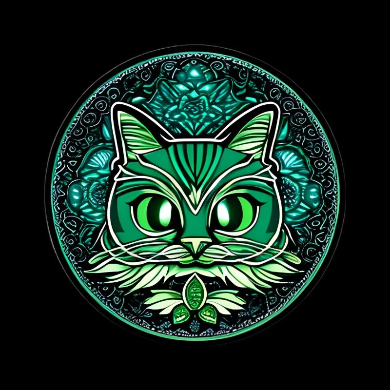 mandala et chat