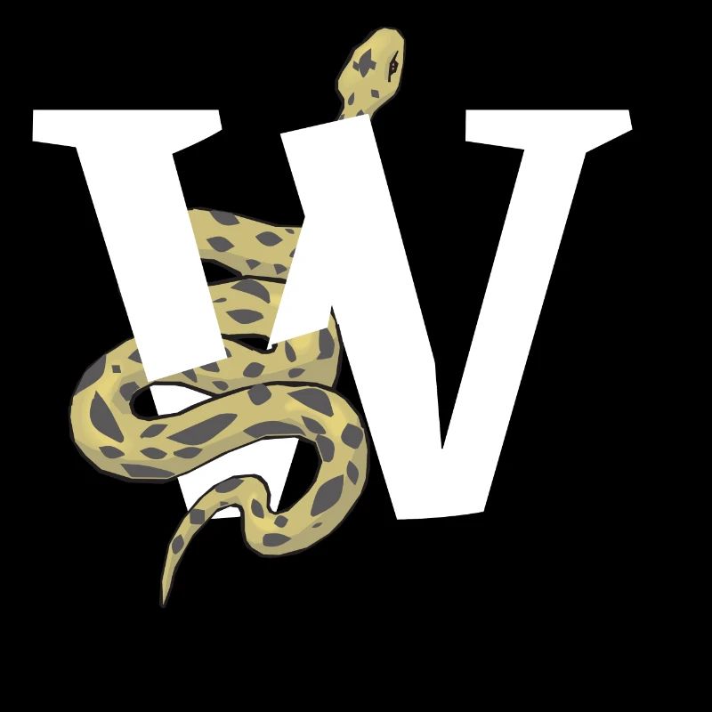 Lettre w serpent