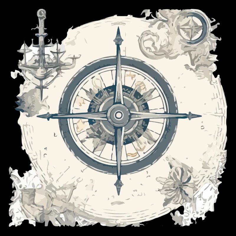 Old nautical chart