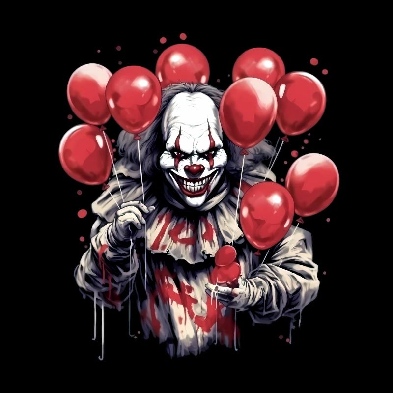 Diabolical clown - a terrifying design