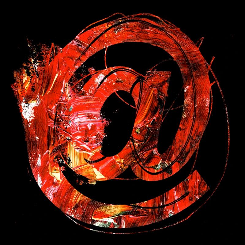 Internet email www drôle de mème grunge tech leters