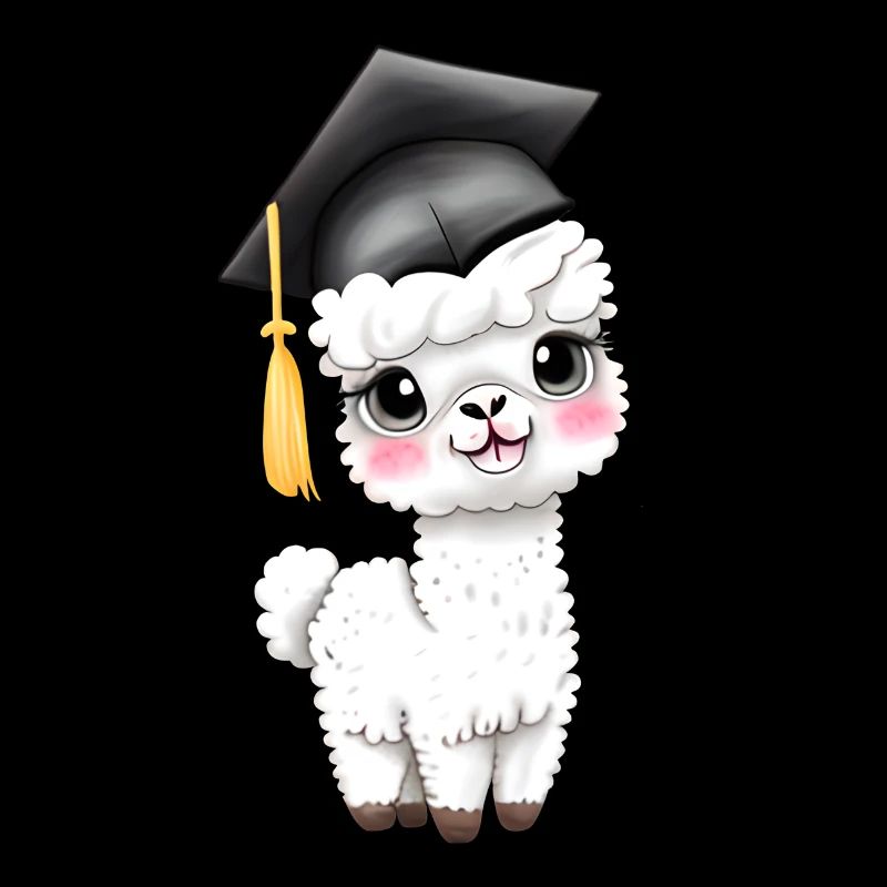 Bachelor Schulabschluss Alpaka Absolvent Studium