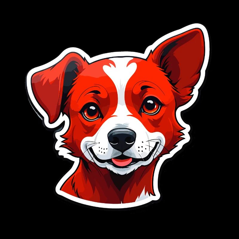 Chien heureux
