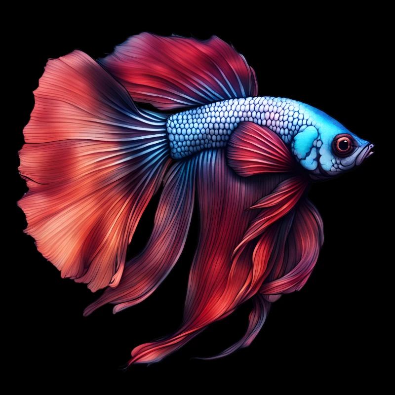 Siamese betta fish