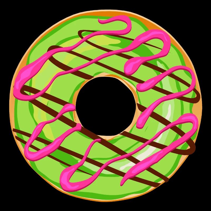 donut drawing dessert donuts cake pastry 1