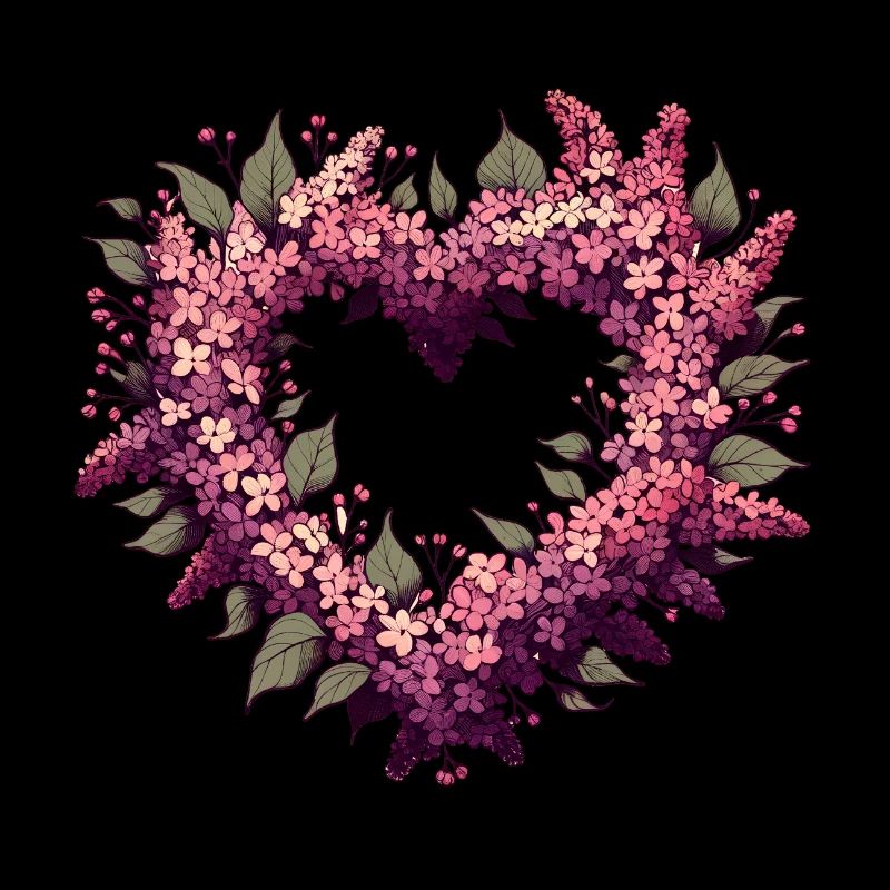 Buisson de fleurs lilas