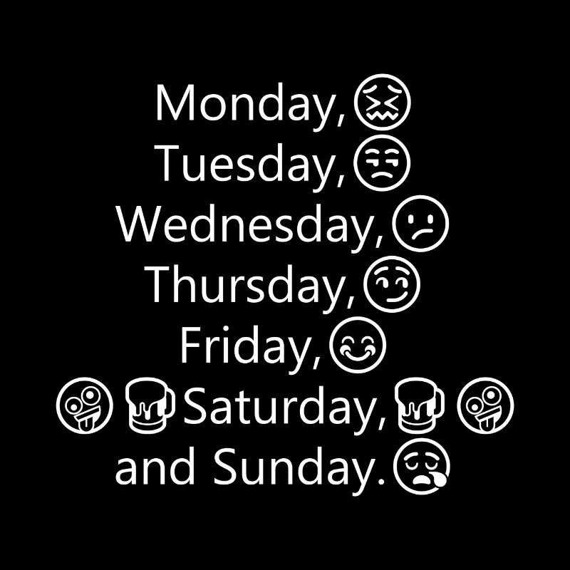 monday tuesday.....
