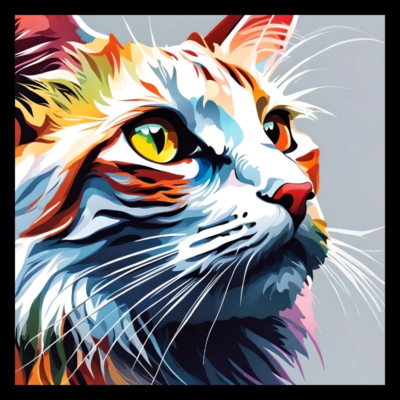 Katze weissrot