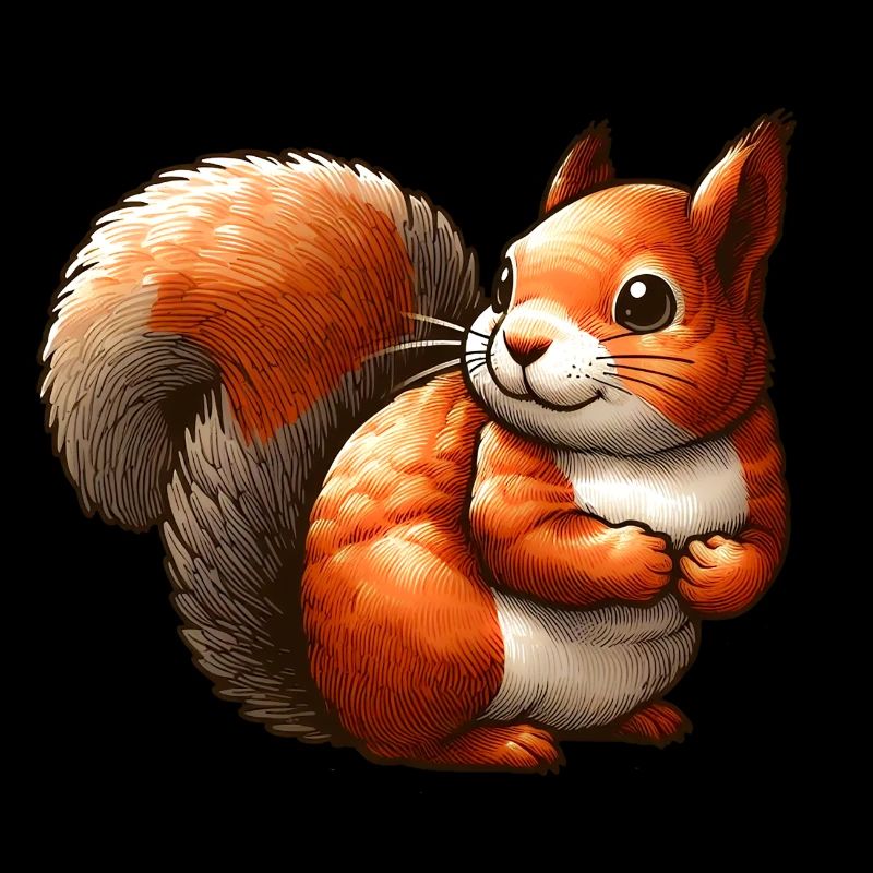 Ecureuil Roux Mignon