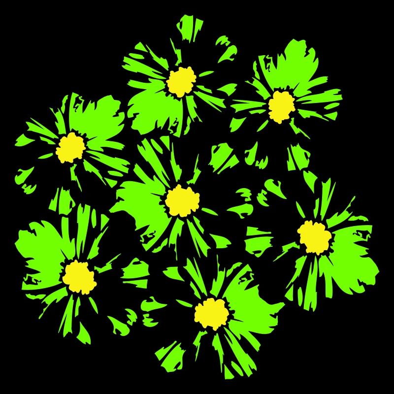 Many Pretty Flowers Colorful Decorative Pattern Beautiful