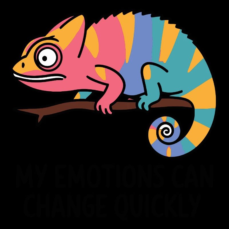 Émotions caméléon colorées