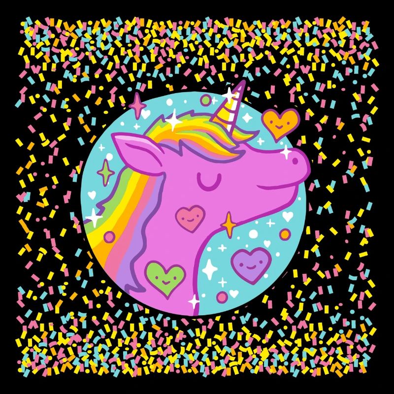 Einhorn im Glitzer