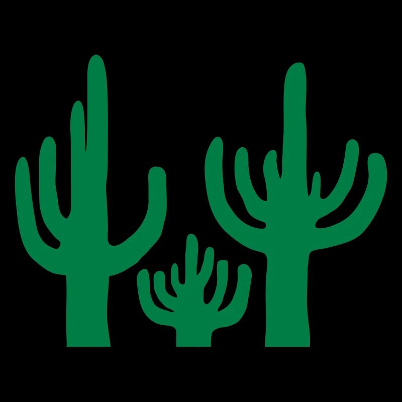3 Cactus Desert Silhouette