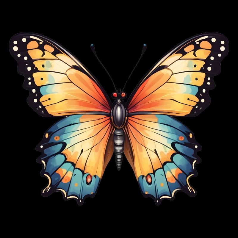 Dessin de papillon coloré