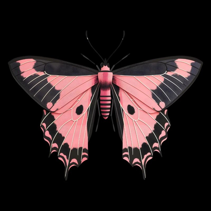 Papillon rose