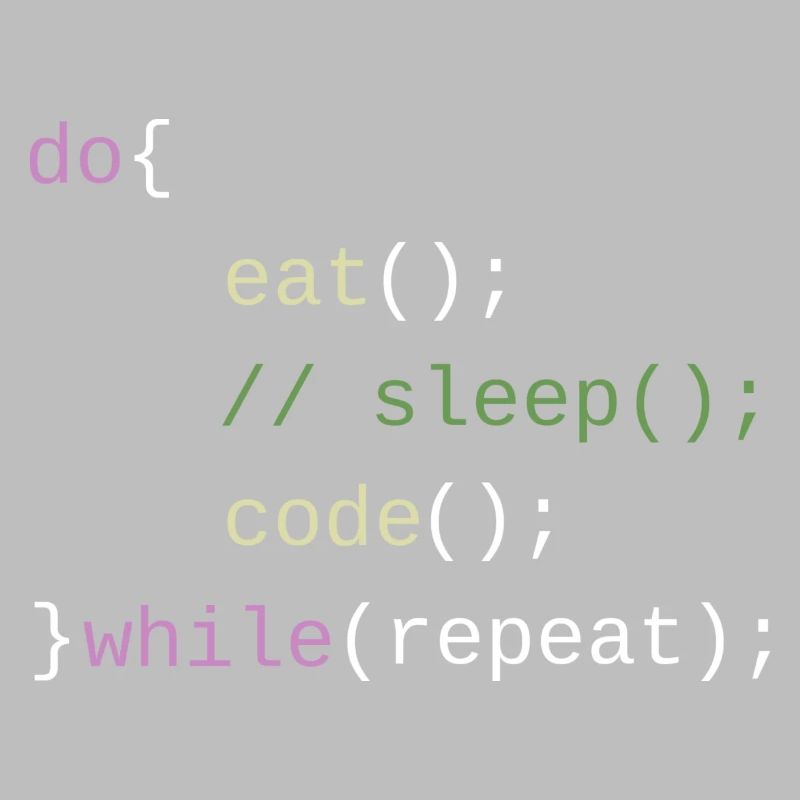 Eat Sleep Code Repeat - Code Design