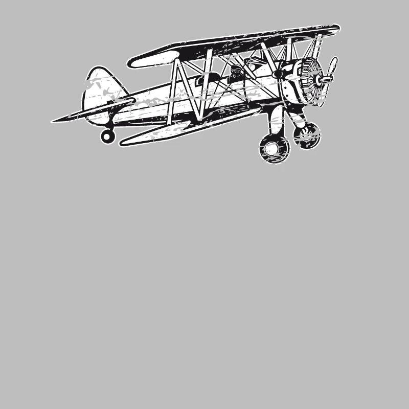 Biplane Airplane Pilot Flight Instructor Gift