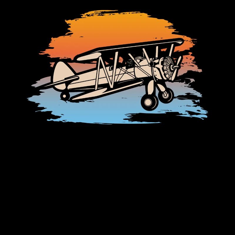 Biplane Airplane Pilot Flight Instructor Gift