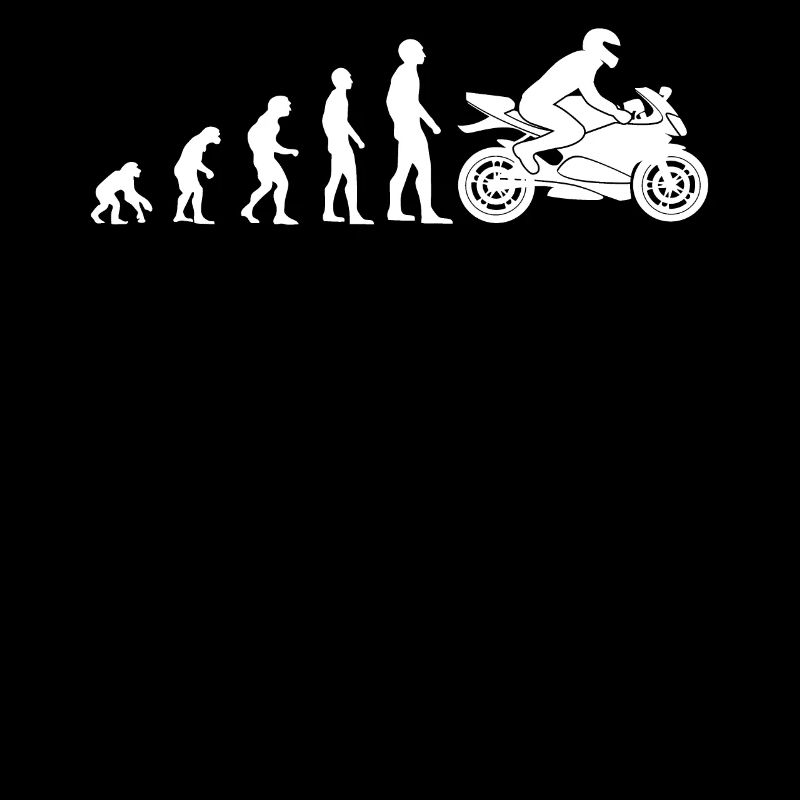 Cadeau moto Motorcyclist Funny Evolution