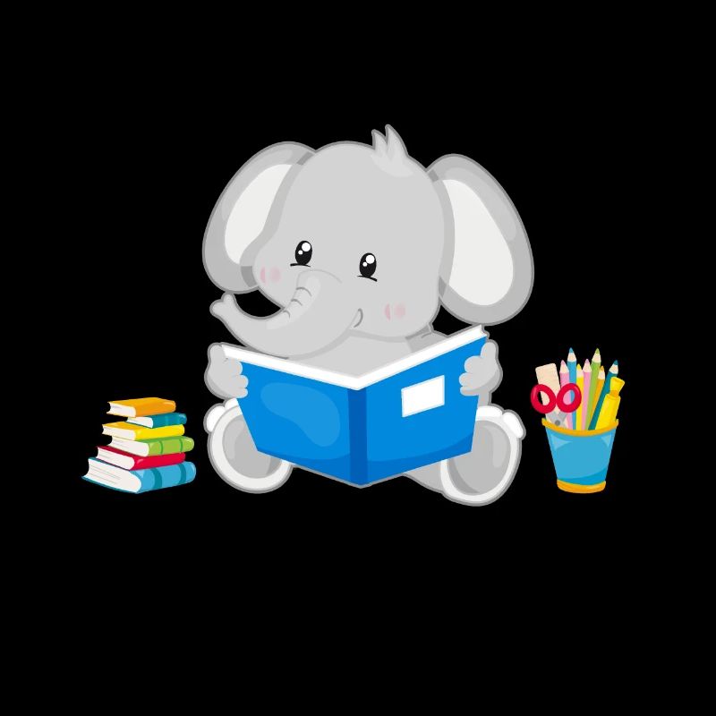 Elefant Schulshirt Schulbeginn Schule Geschenk