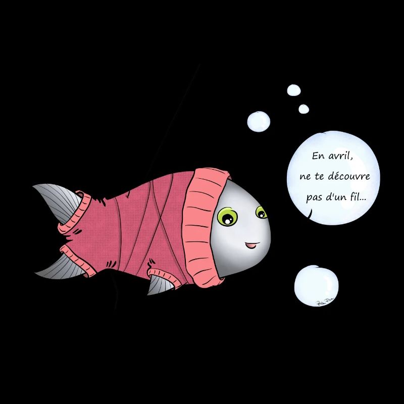 Poisson d'avril à col roulé