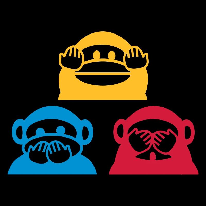 Triangle de trois singes