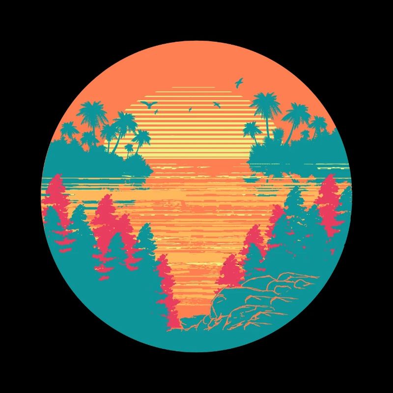 Coucher de soleil tropical