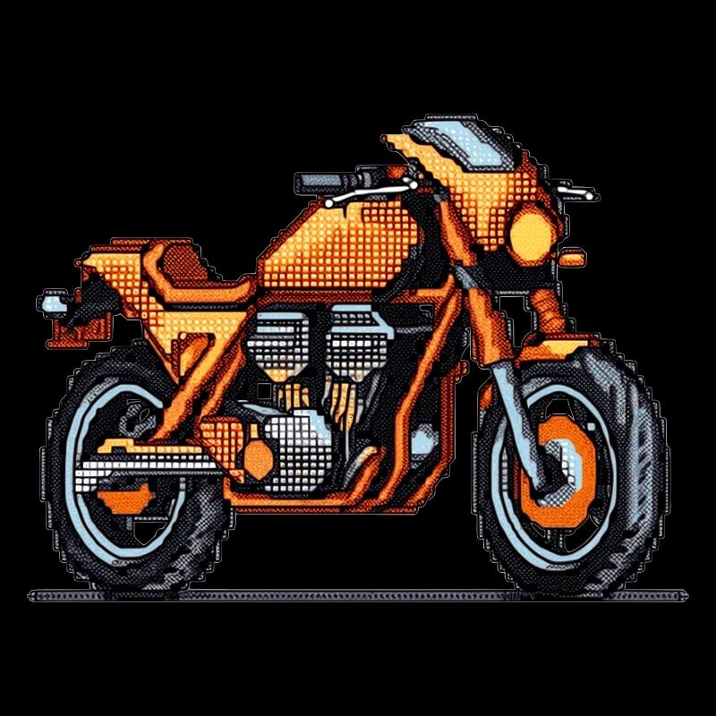 Motorcycle as racing machine in 16-bit