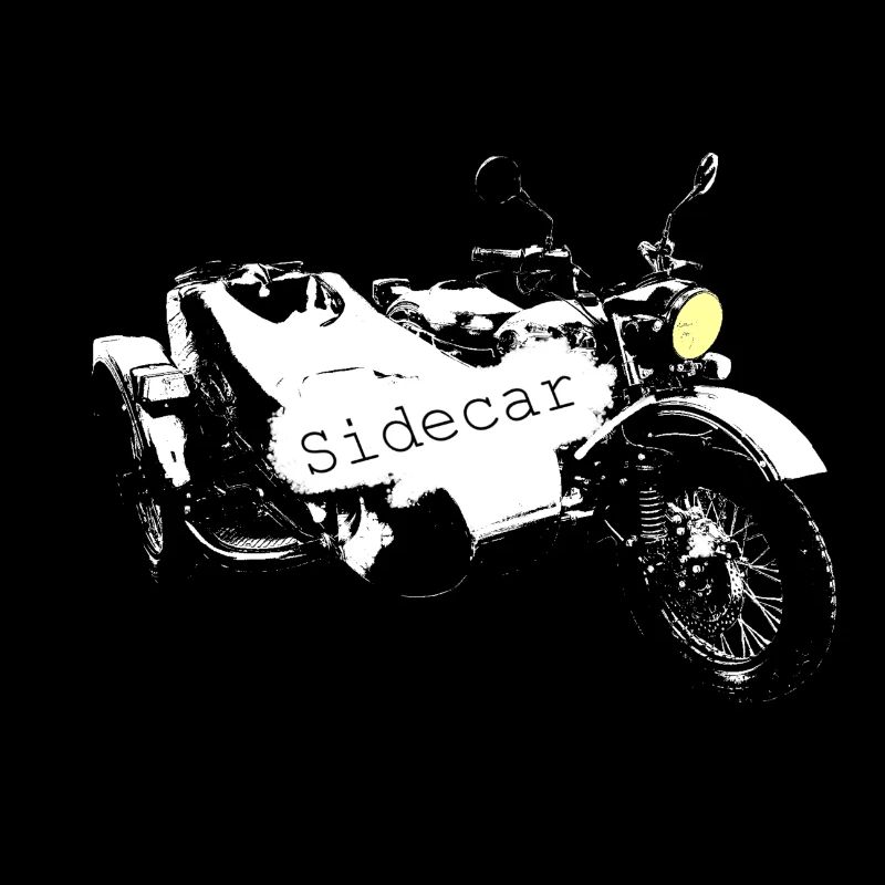 Sidecar de l’Oural avec lampe, le patch pour le fan