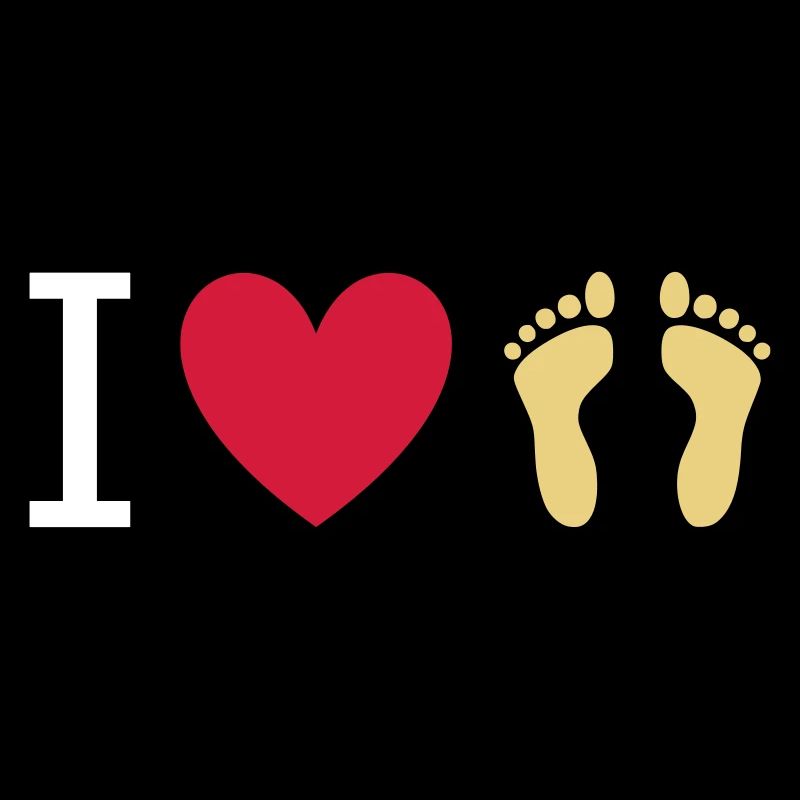 ★ couleurs de conception interchangeables ★ J'aime les pieds