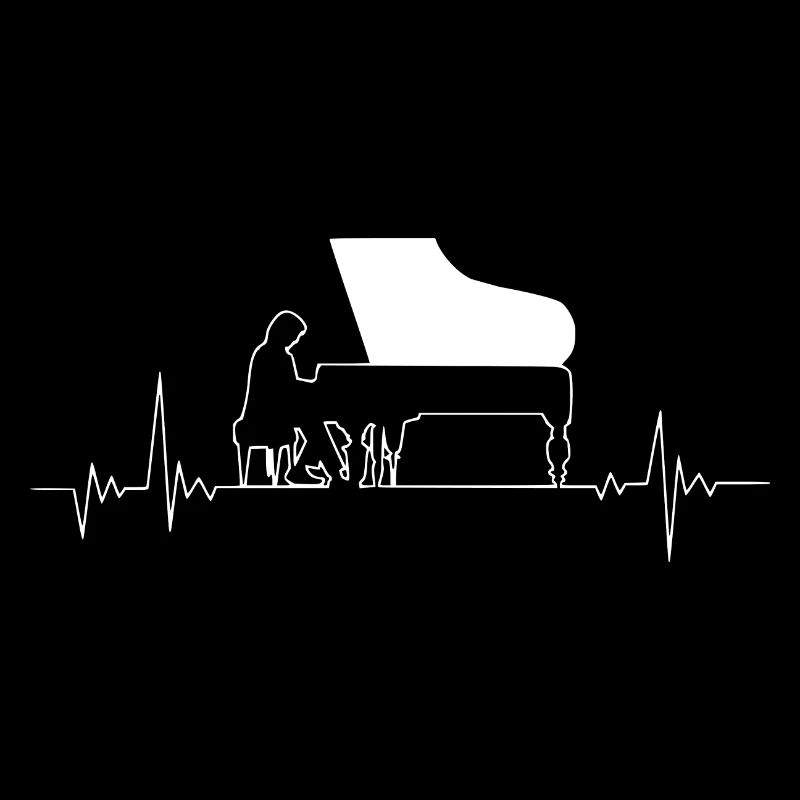 Musicien de piano à queue Heartbeat - piano