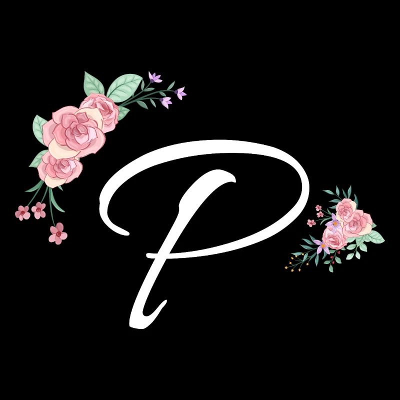 Buchstabe p Blumen