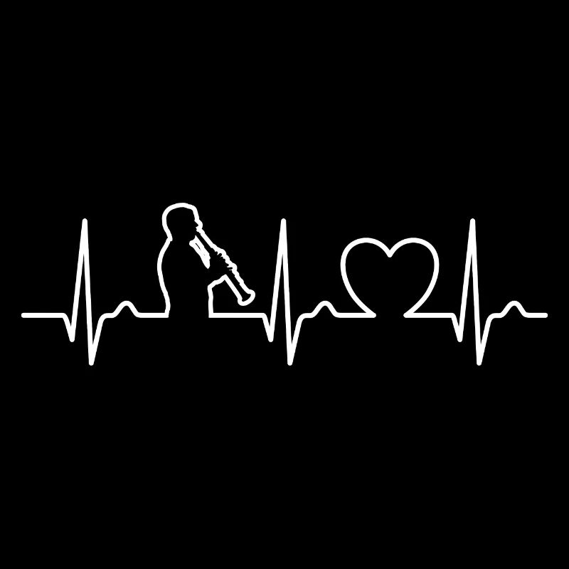 Courbe ECG - Courbe cardiaque - Pouls - Clarinette