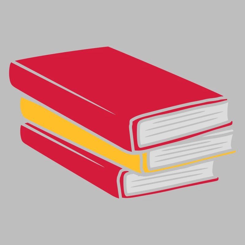 Design stacked books comic