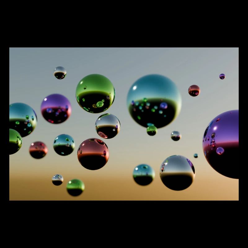 Bulle multicolore