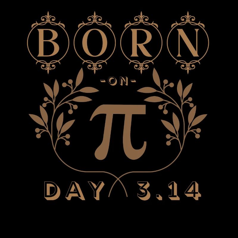 Né le jour de Pi 14 mars Anniversaire Joyeux jour de Pi