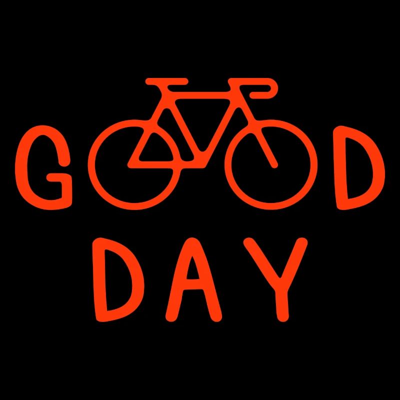 Fahrrad Good Day Spruch