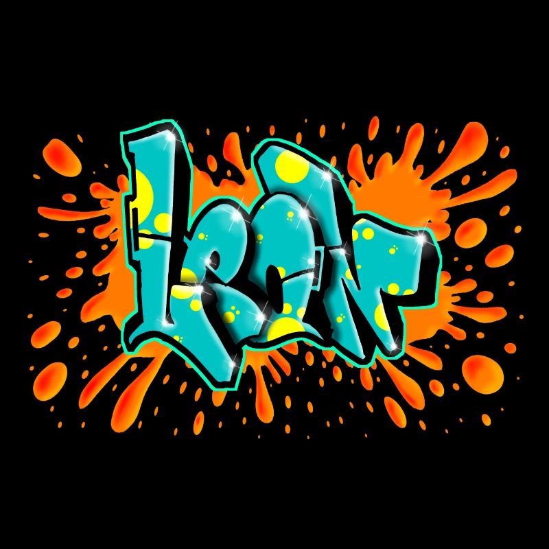 Leon Graffiti roter Splash auf alles druckbar