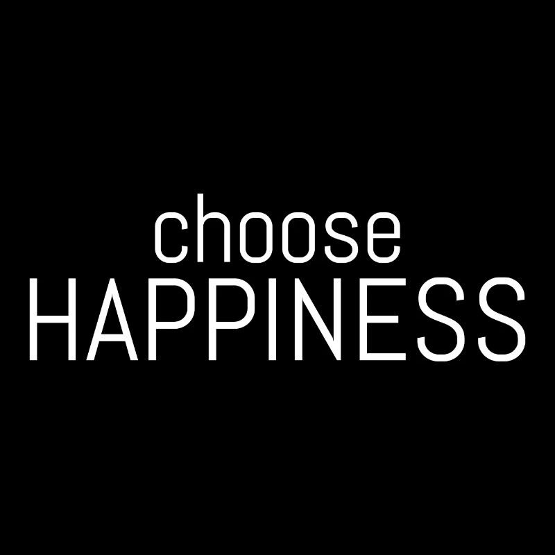 choisir le bonheur logo citation d'affirmation positive