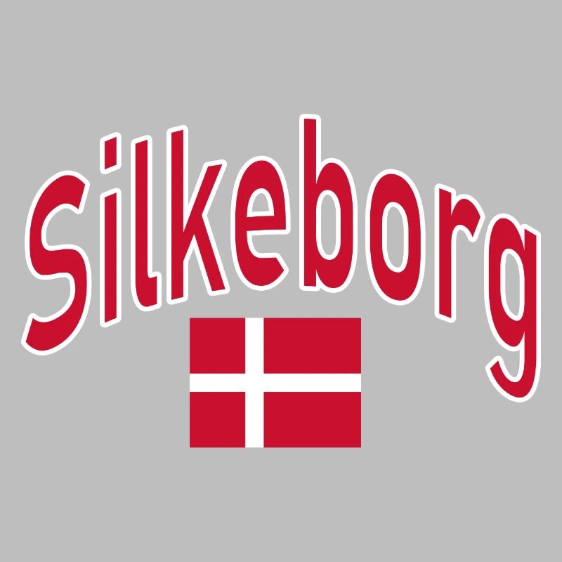 Drapeau de Silkeborg Danemark