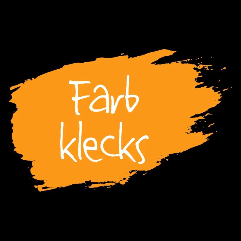 Farbklecks orange