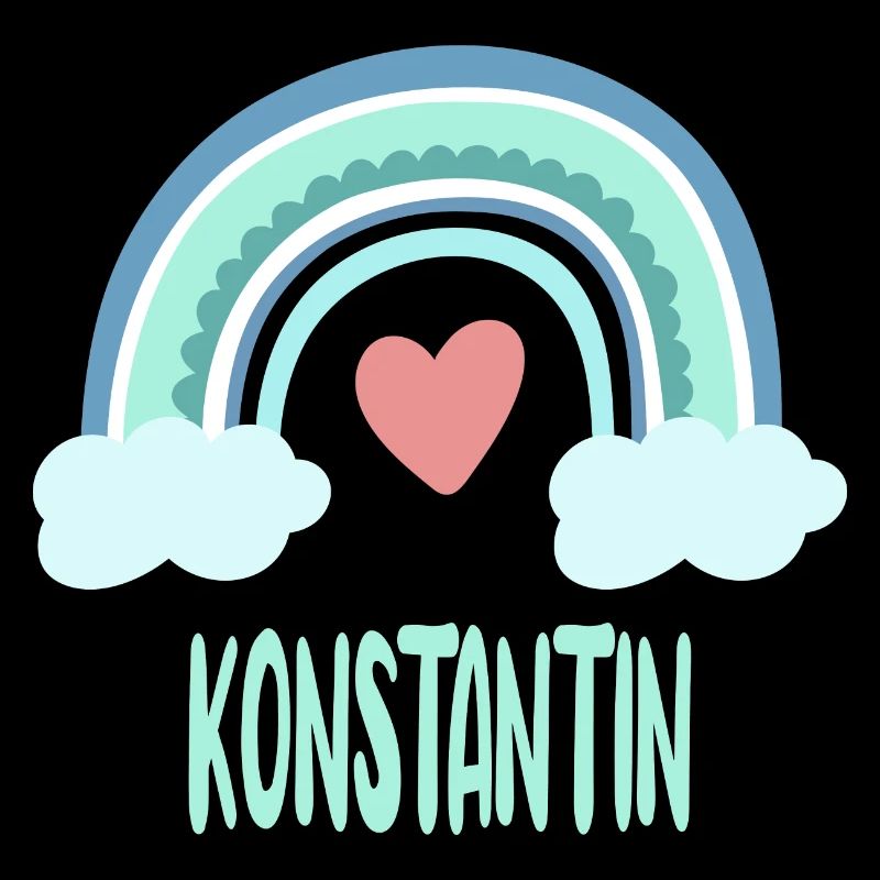 Konstantin Name Regenbogen Baby