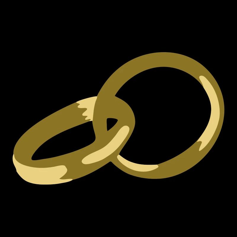 Alliances, bagues, de mariage, mariés