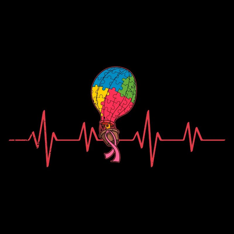 Luftballon Autist Autism thing Puzzleteil Pulse