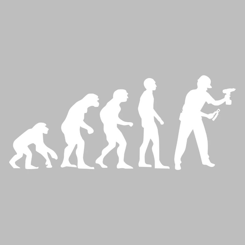 Handwerker Evolution Geschichte Geschenk lustig