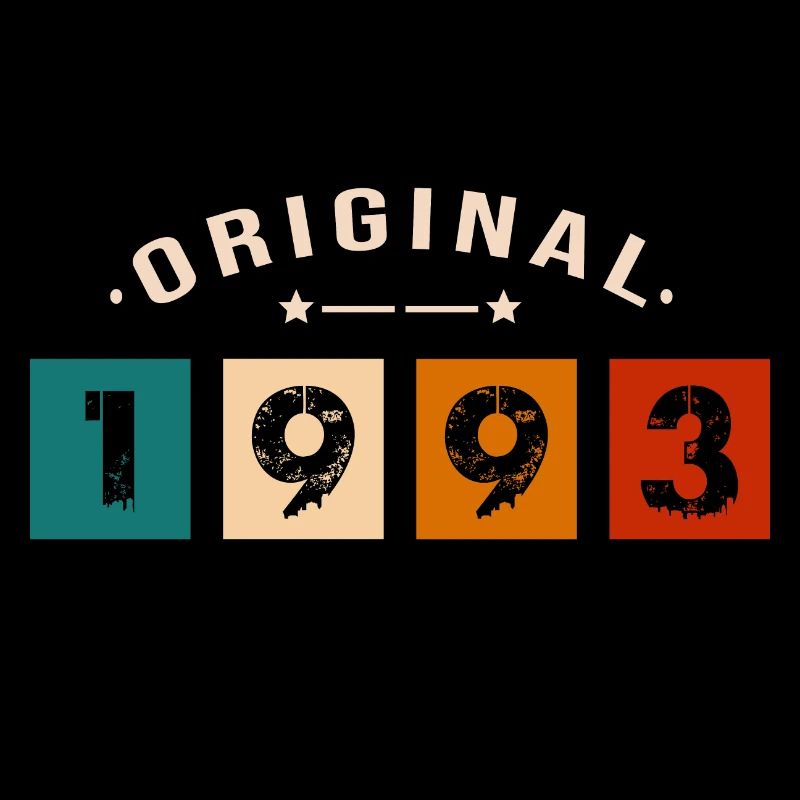 Original 1993 Vintage - Présent D’anniversaire 199