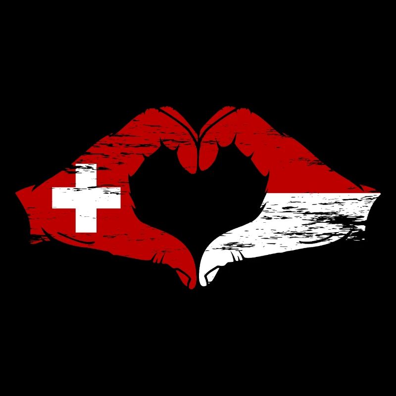 Suisse Monaco Drapeau Aiguilles Coeur Utilisé