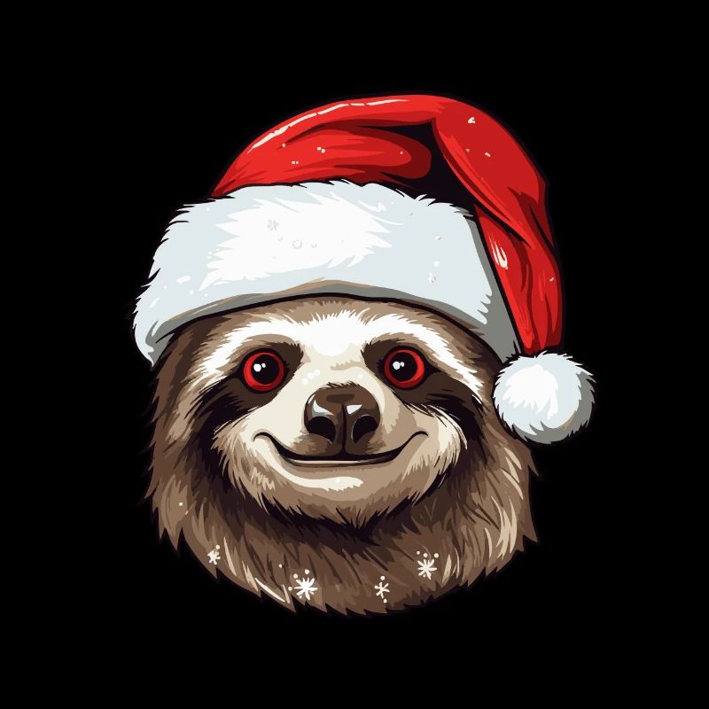 Faultier Weihnachten Tier Kopf