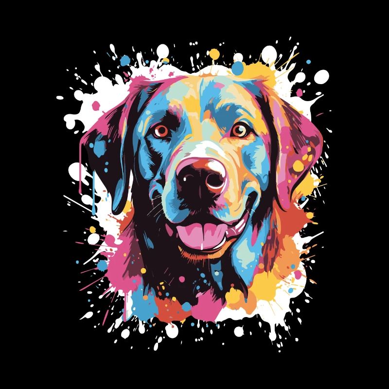 Labrador Dog Pop Art Head